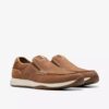 Mens Sailview Step Light Tan Nubuck Slip-On Boat Shoes