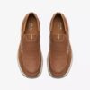 Mens Sailview Step Light Tan Nubuck Slip-On Boat Shoes