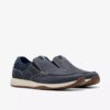 Mens Sailview Step Navy Nubuck Slip-On Boat Shoes