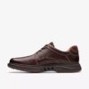 Mens Un Briley Lace Mahogany Leather Shoes| Clarks