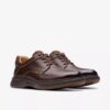 Mens Un Briley Lace Mahogany Leather Shoes| Clarks