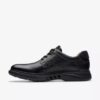 Mens Un Briley Pace Black Leather Oxford Shoes| Clarks