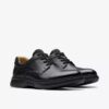 Mens Un Briley Pace Black Leather Oxford Shoes| Clarks