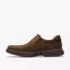 Mens Un Briley Step Beeswax Leather Loafer Shoes| Clarks