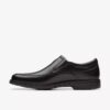 Mens Un Kendric Go Black Leather Loafer Shoes| Clarks