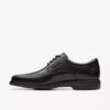 Mens Un Kendric Way Black Leather Oxford Shoes| Clarks