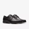 Mens Un Kendric Way Black Leather Oxford Shoes| Clarks
