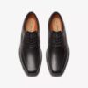 Mens Un Kendric Way Black Leather Oxford Shoes| Clarks