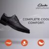 Mens Un Kendric Way Black Leather Oxford Shoes| Clarks