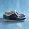 Mens Wallabee Blue/Green Stripe Mens Wallabee Blue/Green Stripe