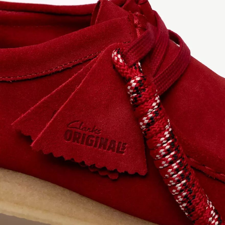 Mens Wallabee Deep Red Suede Mens Wallabee Deep Red Suede
