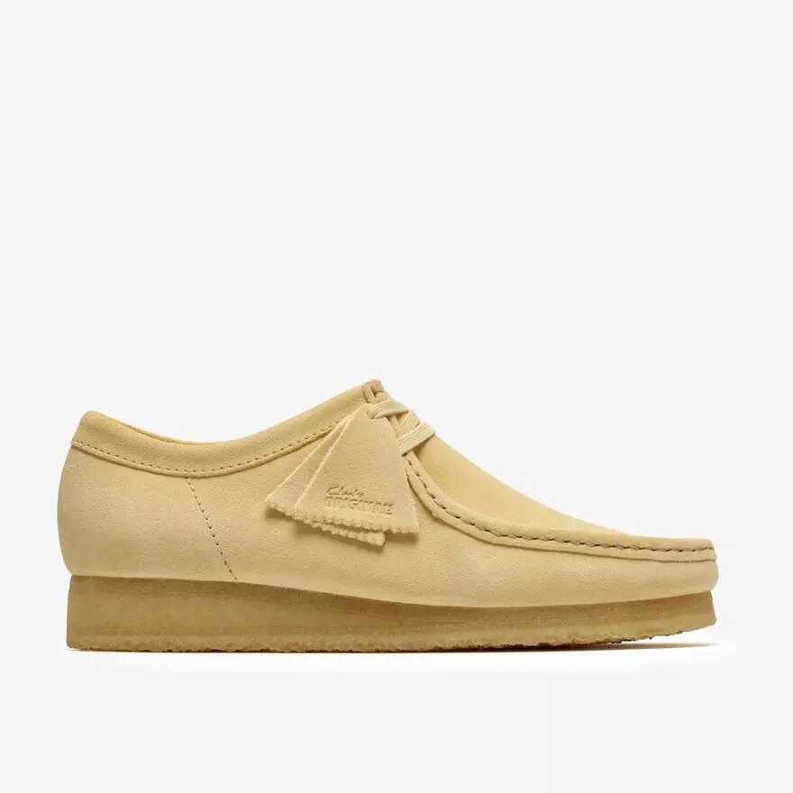 Mens Wallabee Pale Yellow Suede Wallabees Mens Wallabee Pale Yellow Suede Wallabees