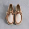 Mens Wallabee White Combination Leather Mens Wallabee White Combination Leather
