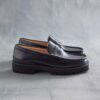 Mens Yukoner Penny Black Leather Loafers