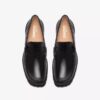 Mens Yukoner Penny Black Leather Loafers