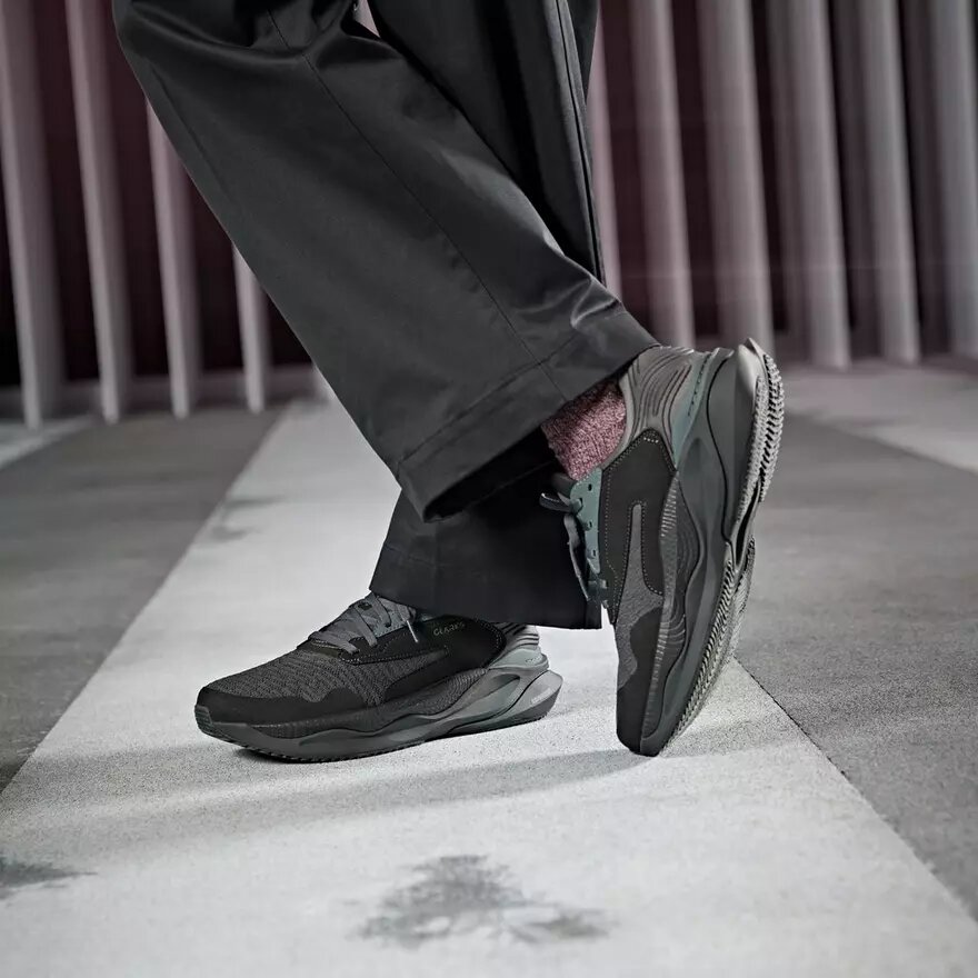 Pace Walk Men’s Black Athleisure Shoes Pace Walk Men’s Black Athleisure Shoes