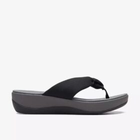 Women’s Arla Glison Black Fabriccloudsteppers™ Flip Flops