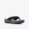 Women’s Arla Glison Black Fabriccloudsteppers™ Flip Flops