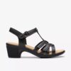 Women’s Emily 2 Rose Black Leather Heeled Sandals Women’s Emily 2 Rose Black Leather Heeled Sandals