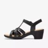 Women’s Emily 2 Rose Black Leather Heeled Sandals Women’s Emily 2 Rose Black Leather Heeled Sandals