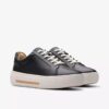 Women’s Hollyhock Walk Black Leather Sneakers