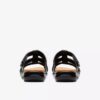Women’s Kitly Slide Black Leather Flat Sandals