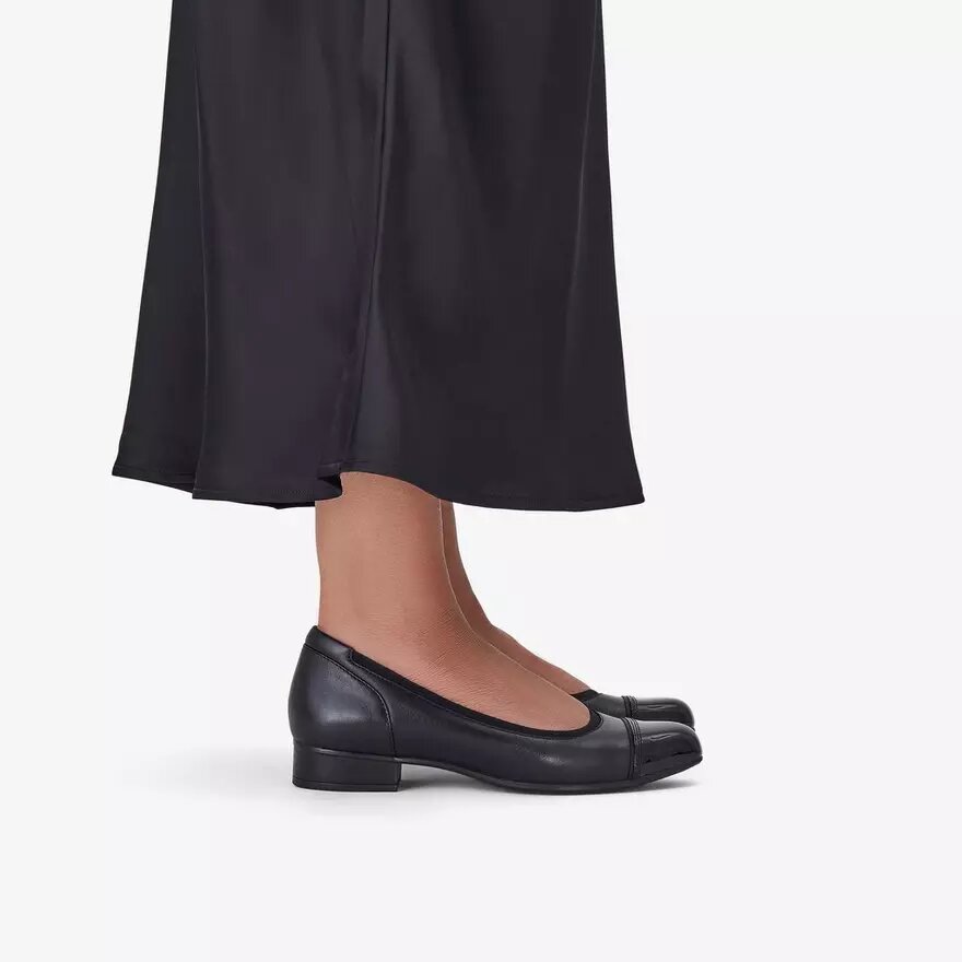 Women’s Krystine May Black Leather Slip Ons Women’s Krystine May Black Leather Slip Ons