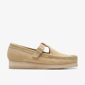 Women’s Wallabee T-Bar Maple Suede Moccasins