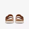 Womens Arwell Step Tan Leather Flat Sandals