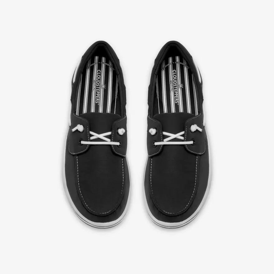Womens Breeze Edge Black Slip-Ons Womens Breeze Edge Black Slip-Ons