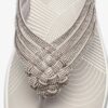 Womens Breeze Gem Silver Flip Flop