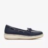 Womens Breezesky Bay Navy Canvas Loafers Womens Breezesky Bay Navy Canvas Loafers
