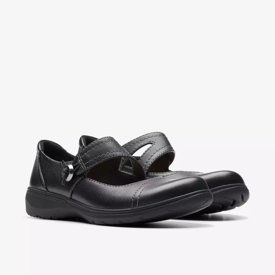 Womens Carleigh Jane Black Leather Mary Jane Shoes Womens Carleigh Jane Black Leather Mary Jane Shoes