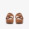 Womens Cecily Mix Beige Combination Flat Sandal