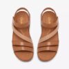 Womens Cecily Mix Beige Combination Flat Sandal