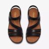 Womens Cecily Mix Black Combination Flat Sandal