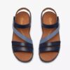 Womens Cecily Mix Blue Combination Flat Sandals