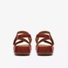 Womens Cecily Mix Burnt Orange Combination Flat Sandals