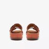 Womens Cecily Step Burnt Orange Flat Sandals