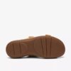 Womens Cecily Step Light Ochre Nubuck Flat Sandals