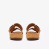 Womens Cecily Step Light Ochre Nubuck Flat Sandals