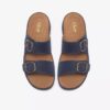 Womens Cecily Step Navy Nubuck Flat Sandals