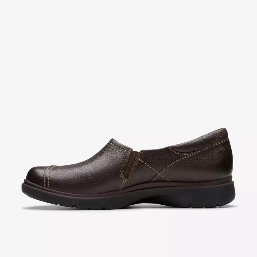 Womens Certina Ease Dark Brown Leather Slip Ons Womens Certina Ease Dark Brown Leather Slip Ons