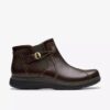 Womens Certina Joy Dark Brown Leather Ankle Boots