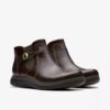 Womens Certina Joy Dark Brown Leather Ankle Boots