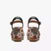 Womens Chicly Floral Black Print Wedges Womens Chicly Floral Black Print Wedges