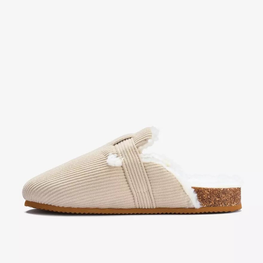 Womens Cory Buckle Khaki Slipppers Womens Cory Buckle Khaki Slipppers