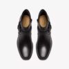 Womens Danyelle Wish Black Leather Ankle Boots