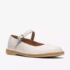 Womens Desert Jane White Leather Mary Janes Womens Desert Jane White Leather Mary Janes