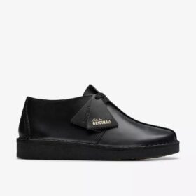 Womens Desert Trek Black Smooth Leather